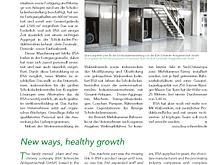 Press article “Sweets Processing”: New ways - healthy growth